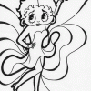 Betty Boop Dancing coloring page
