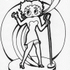 Betty Boop Singing coloring page