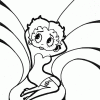 Betty Boop day dreaming coloring page