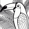 Toucan coloring page