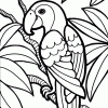 Parrot Coloring Pages
