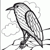 Cape May warbler coloring page