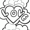 Love 4 coloring page