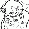 Love cat printable coloring pages