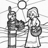 Thanksgiving greeting coloring page