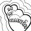 be my valentine coloring page