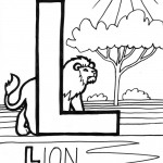 alphabet L coloring page alphabet L coloring page