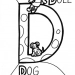alphabet d coloring page alphabet d coloring page