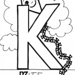 alphabet k coloring page alphabet k coloring page