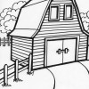 Square Barn coloring page Square Barn coloring page