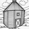 Tall Barn coloring page Tall Barn coloring page