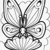 butterfly and clouds coloring page