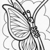 climbing butterfly coloring page