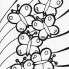 bunch of butterflies coloring page