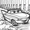 girl car coloring page girl car coloring page