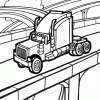 trucker on road coloring page trucker on road coloring page