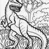 t rex dinosaur coloring page