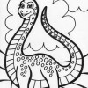 spotted dinosaur coloring page