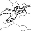 flying dinosaur coloring page