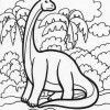 tall dinosaur coloring page