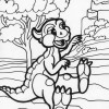 baby dinosaur coloring page