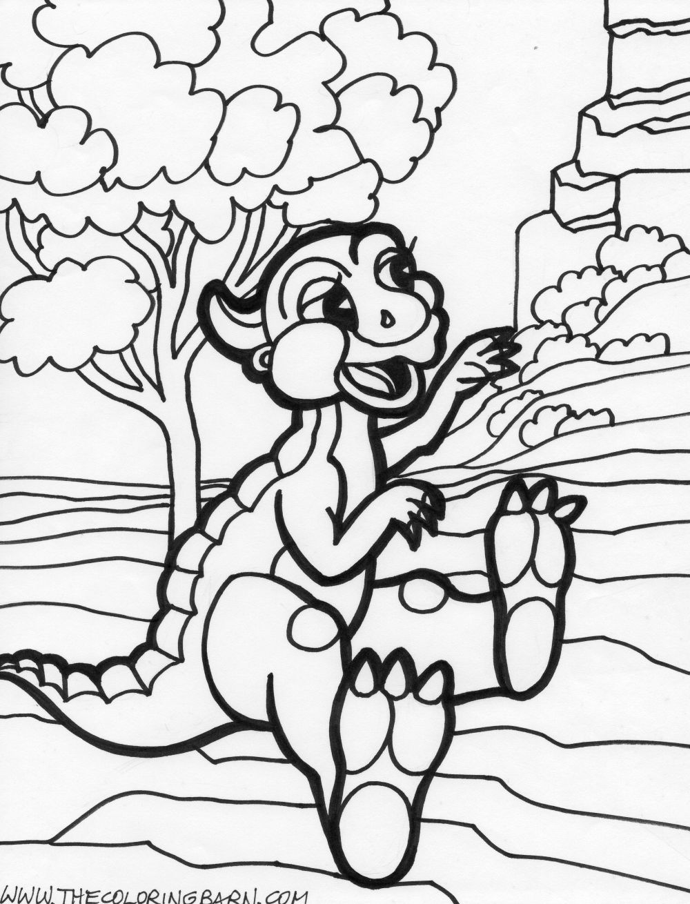 Baby+dinosaur+coloring+pages