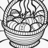 big easter basket coloring page