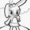 girl bunny coloring page