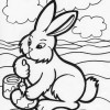 painting easter egg coloring page