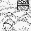 easter field coloring page