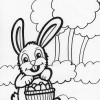 forest easter coloring page
