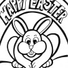 happy easter coloring page