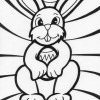 bunny easter coloring page
