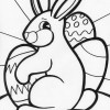 rabbit and eggs coloring page