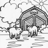 farm pigs coloring page farm pigs coloring page