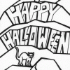 happy halloween coloring page