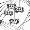baby spiders coloring page