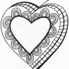 lacy heart coloring page lacy heart coloring page