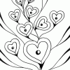 balloon hearts coloring page balloon hearts coloring page