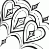 3 hearts coloring page 3 hearts coloring page