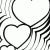 double reflection heart coloring page double reflection heart coloring page