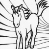 horses 12 coloring page