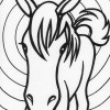 horses 19 coloring page
