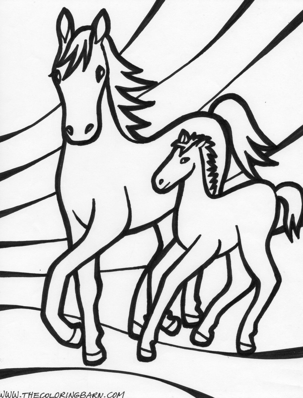 Barn Coloring Page