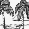 island hammock coloring page