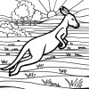 kangaroo coloring page