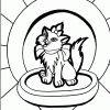 show kittten coloring page