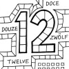 number 12 coloring page