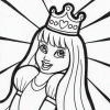 princess 9 coloring page