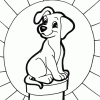 puppies and sun coloring page puppies and sun coloring page